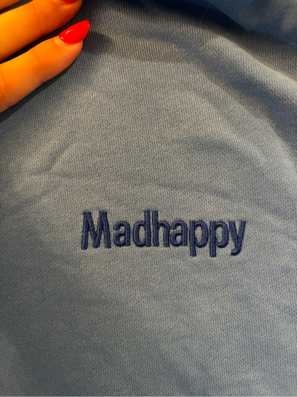 Madhappy Light Blue Pullover Hoodie - Picture 3 of 4